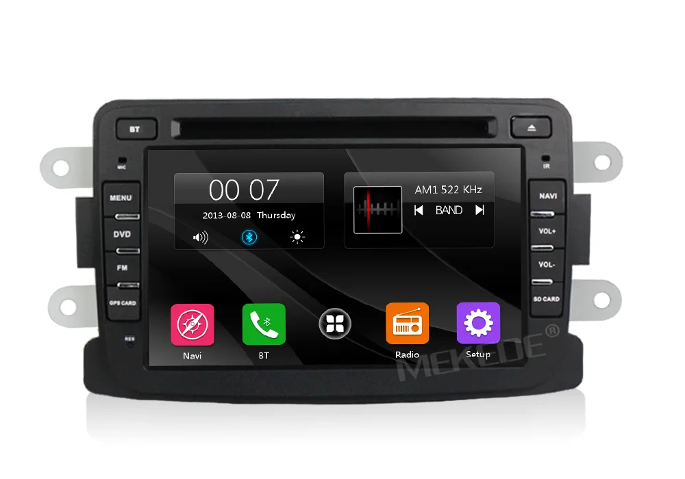 Сенсорный автомобильный dvd-плеер с экраном радио аудио для DUSTER Captur Lada Xray 2 Logan 2 gps Navi BT RDS карта MIC RDS