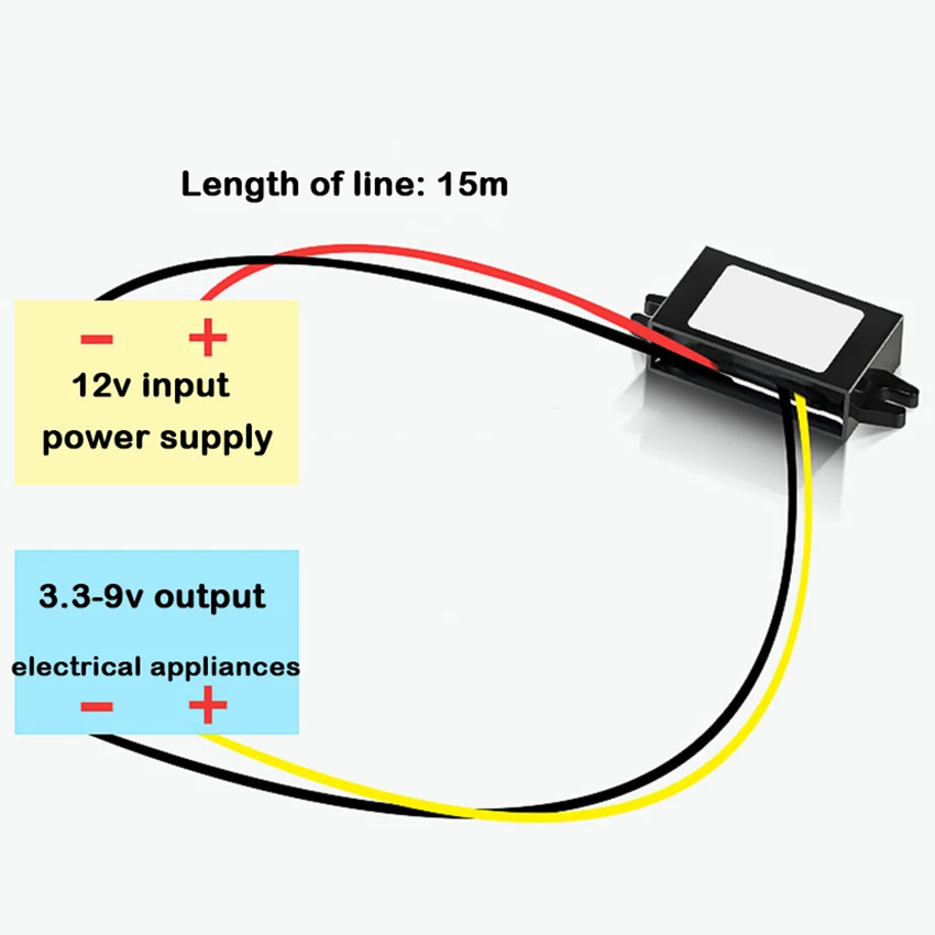 

Waterproof DC12V To DC 9V 2A 18W Step Down Adapter Power Supply Inverters Converter Regulator Module