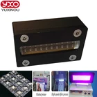 Светодиодный модуль головки УФ принтера 395nm для epson dx5, устройство для трафаретной печати, УФ планшетный принтер, отверждение УФ клея, 1 шт., 80 Вт