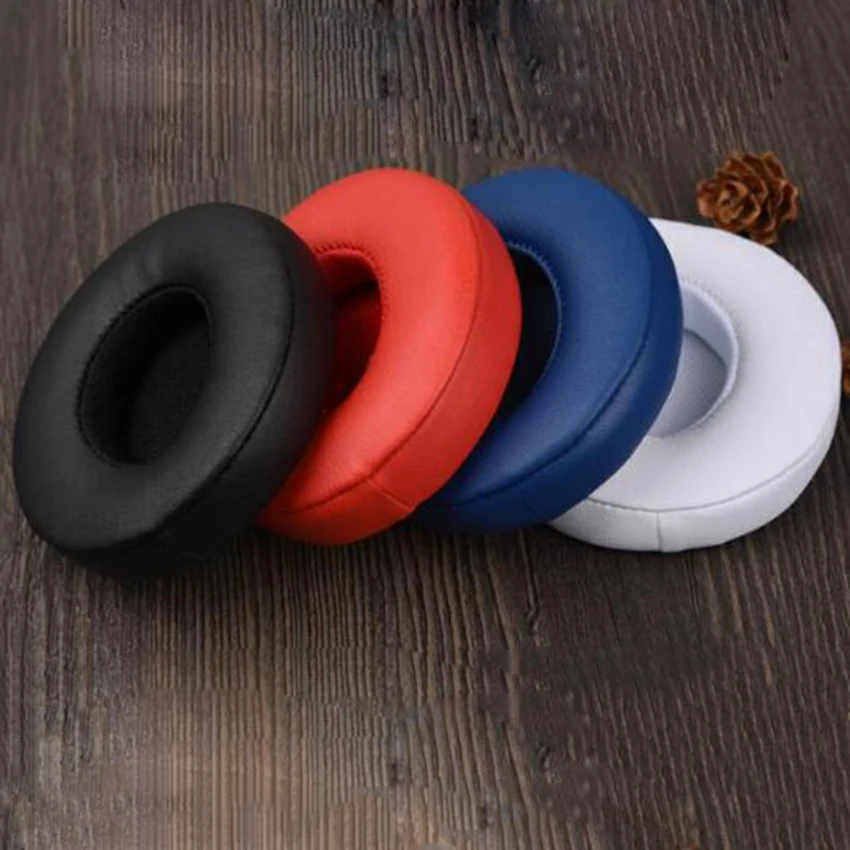 

2pcs/pair Leather Headphone Foam For SOLO 3.0 3 wireless Headset Ear Pads Buds Sponge Cushion Earbud Replacement Covers
