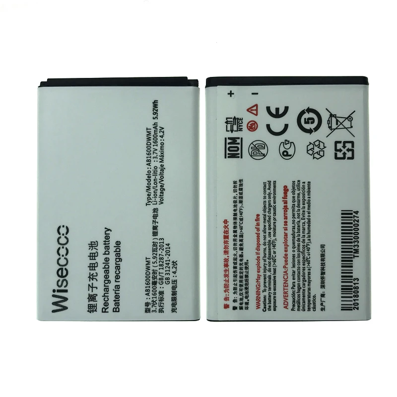Оригинальный аккумулятор AB1600DWML/AB1600DWMT в наличии 1600 мАч для PHILIPS S309 мобильный