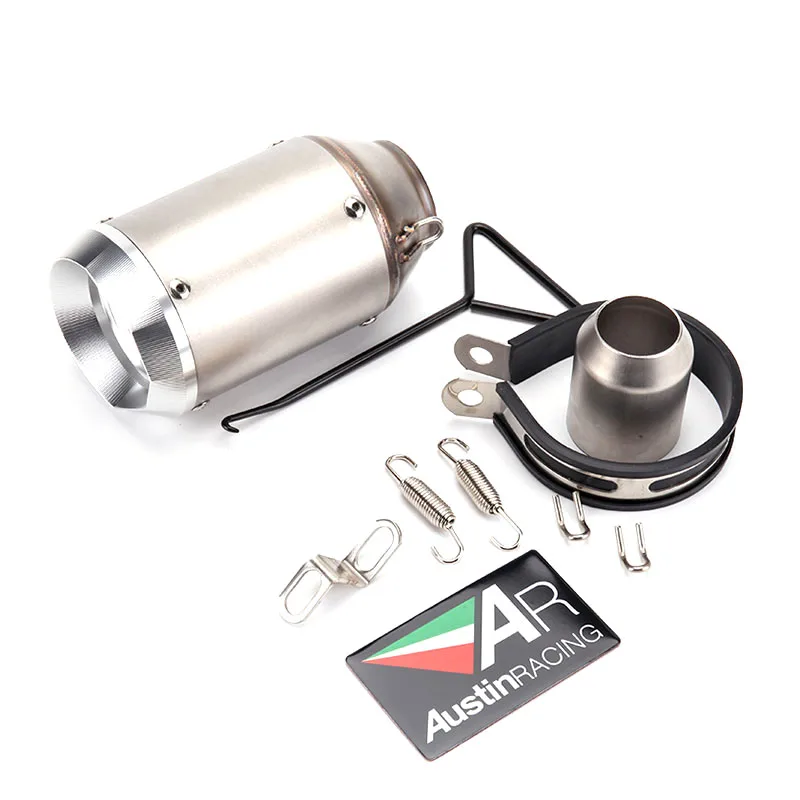 TKOSM 51 мм мотоцикл выхлопной трубы AKRAPOVIC выхлопная AR выхлопных глушитель для Z1000 Z750 Z800 NINJA250 Tmax530 KTM ATV