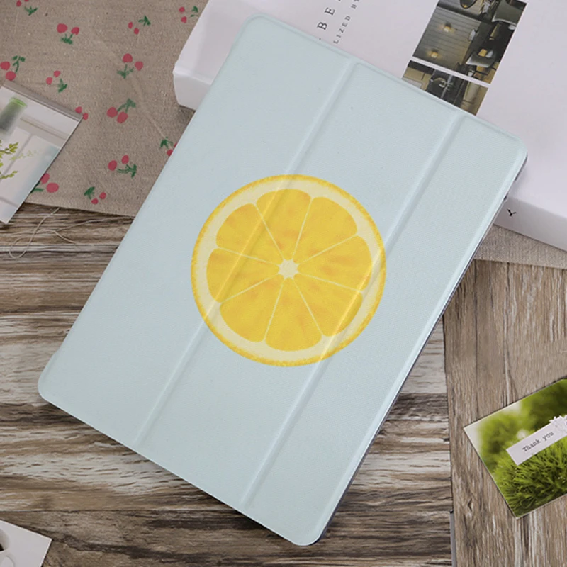 Для iPad 2019 чехол с рисунком лимона подставка для i Pad Mini 5 4 3 2 1 Чехлы Air Air3 10 2017 2018|cover