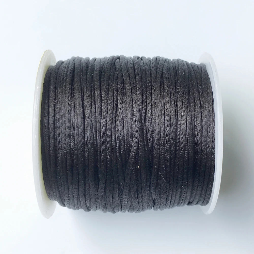 2 шт. * 70 м атласный нейлоновый шнур для силиконового Прорезывания Зубов Ожерелье