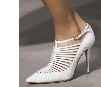 Fashion Suede Stiletto High Heels Pointed Toe T-strap Party Shoes Women Pumps Wedding Luxury Designers | Обувь