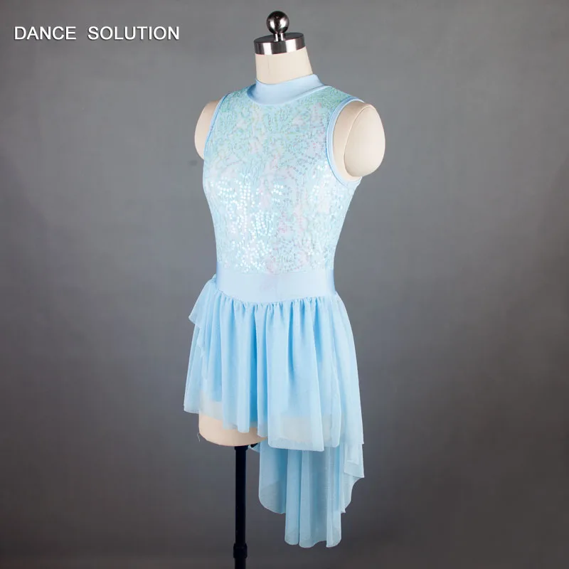 Детский и взрослый бледно-голубой балет Лирический современный танцевальный