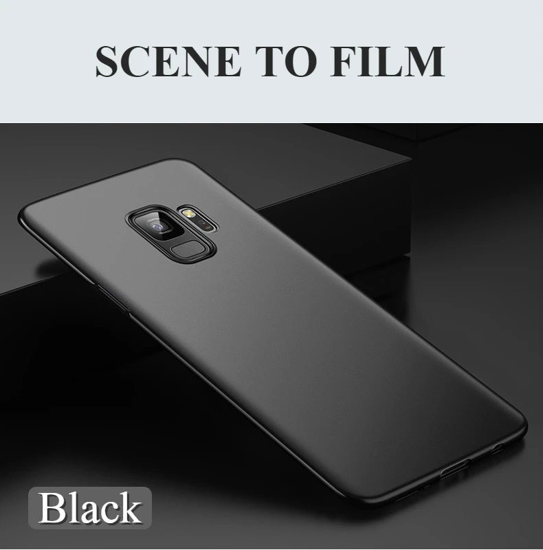 Тонкие Матовые чехлы для samsung A750 A6 A8 плюс J4 J6 J8 Galaxy Note9 S9 S8 плюс Note8 крышка из твердого поликарбоната полный Чехол-сумочка для телефона
