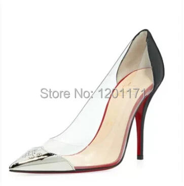 2014 New arrival European Stand on Red Shoes with Thin Film fight Coloration Buckle pointed shoes Women's pumps | Обувь
