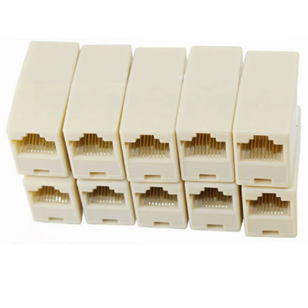 10 шт. двусторонний соединитель для кабеля Ethernet Lan 8 контактов RJ45| |