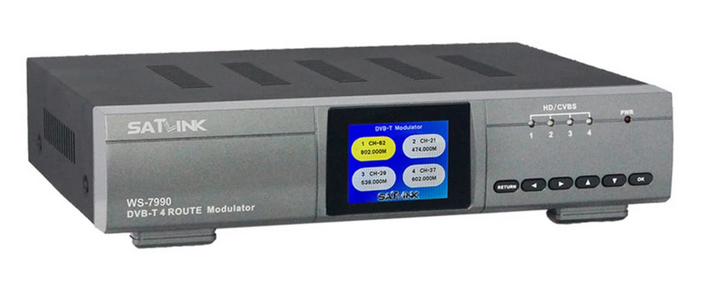 SATLINK WS-7990 4 канала модулятор DVB-T MPEG4