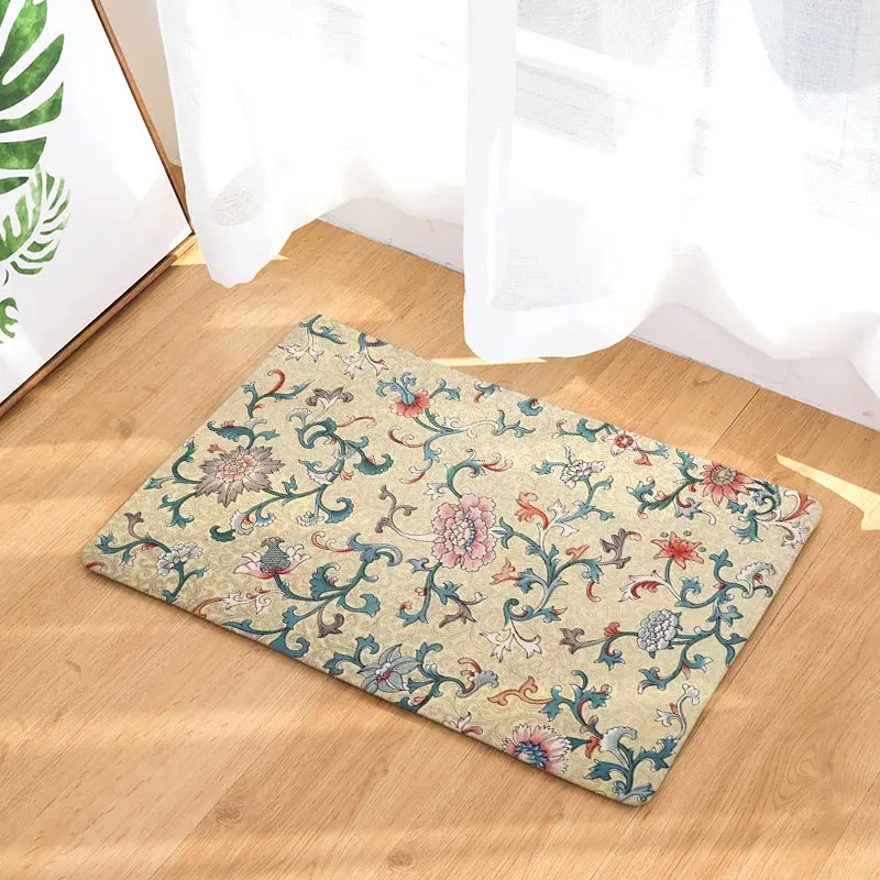 MOnily Противоскользящий водонепроницаемый напольный коврик винтажные кухонные