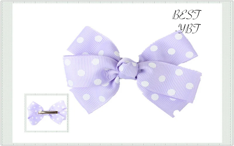 Полька корсажная лента в горошек для волос аксессуары девочек с зажимом