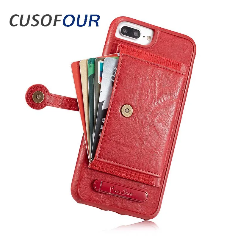 CUSOFOUR из искусственной кожи чехол для iPhone X 8 7 6 6s плюс роскошный задняя крышка