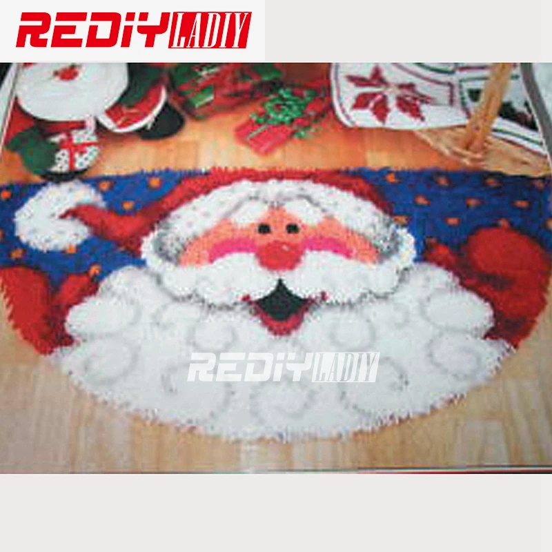 DIY ковер с изображением Санта Клауса защёлки Наборы вяжущие крючком диван