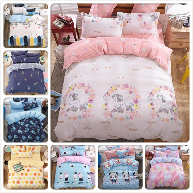 Детский комплект из 4 предметов в клетку с милым рисунком полоску для школьников