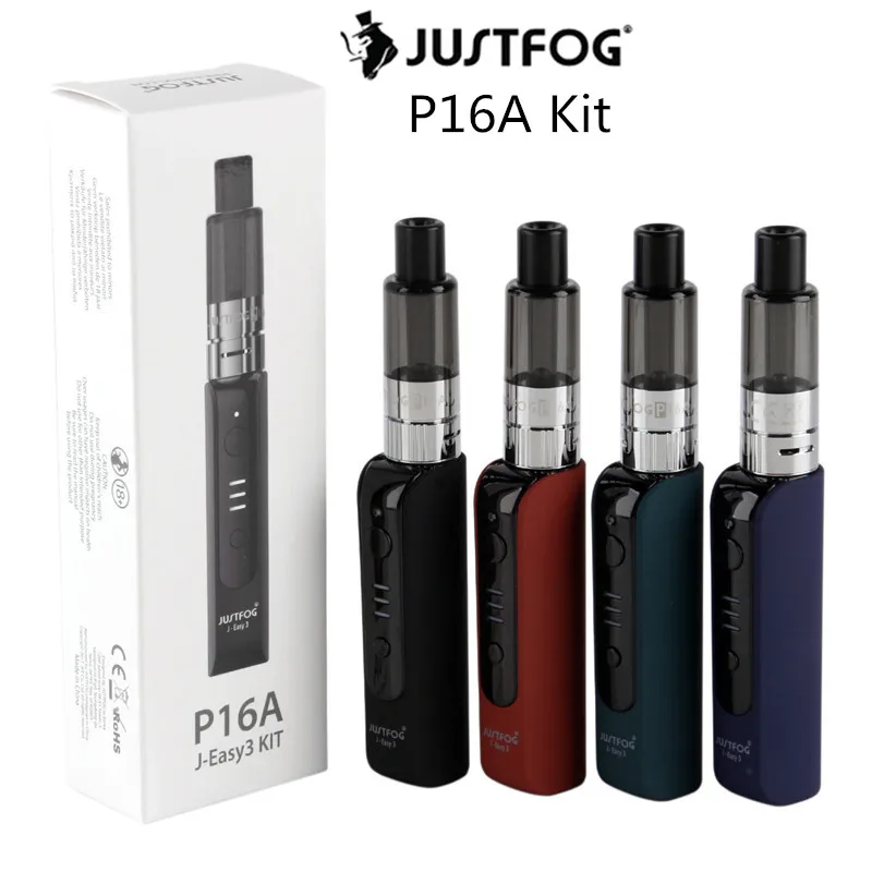 Набор ручек для вейпа JUSTFOG P16A стартовый комплект 900 мАч батарейный мод с 1 9 мл