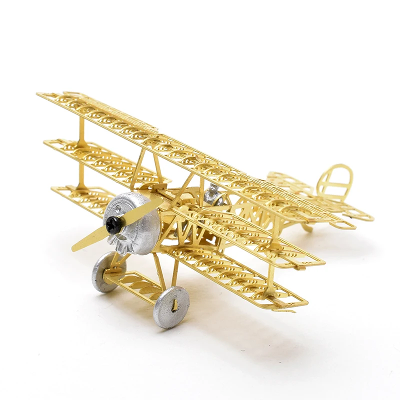 

Fokker Dr.I Built by Fokker-Flugzeugwerke 3D Metal Assembly Etching Model Airplane Puzzle World War I Collection Military Toys