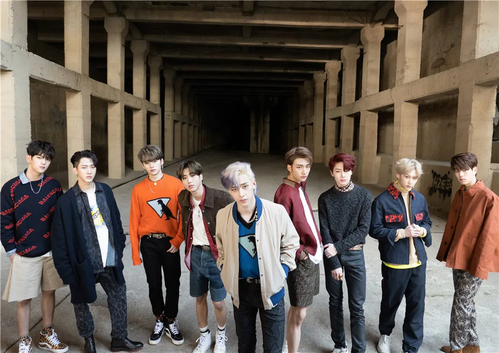 Dark grey Бродячие дети Kpop плакаты ясное изображение украшения спальни глянцевая бумага Прямая поставка - Color: Dark grey