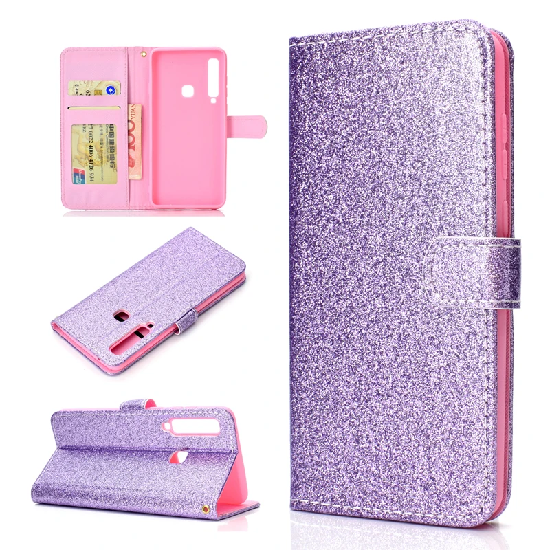 Блестящие модные бумажник чехол для samsung Galaxy A9 со смотровым окошком с отделением для фото карман сумка samsung A9 GalaxyA9 чехол Fundas