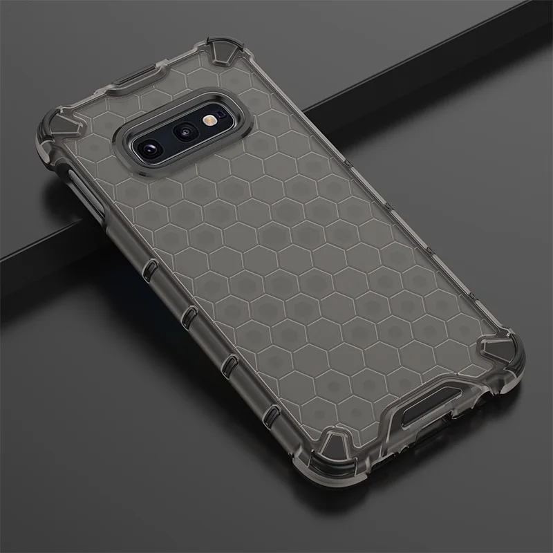 Clear Black Двухслойный Гибридный ТПУ PC защитный чехол для Samsung Galaxy S10 Plus Note 10 Plus S10e A7 A10 A20 A30 A40 A50 A70 M20 M30 чехол - Цвет: Clear Black
