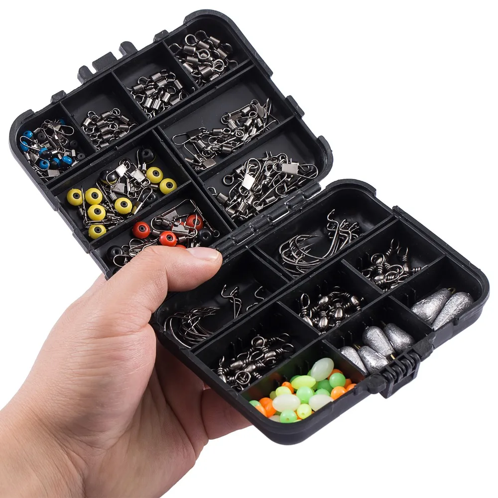 Распродажа со склада 160 шт. набор рыболовных терминалов для снастей поплавковые