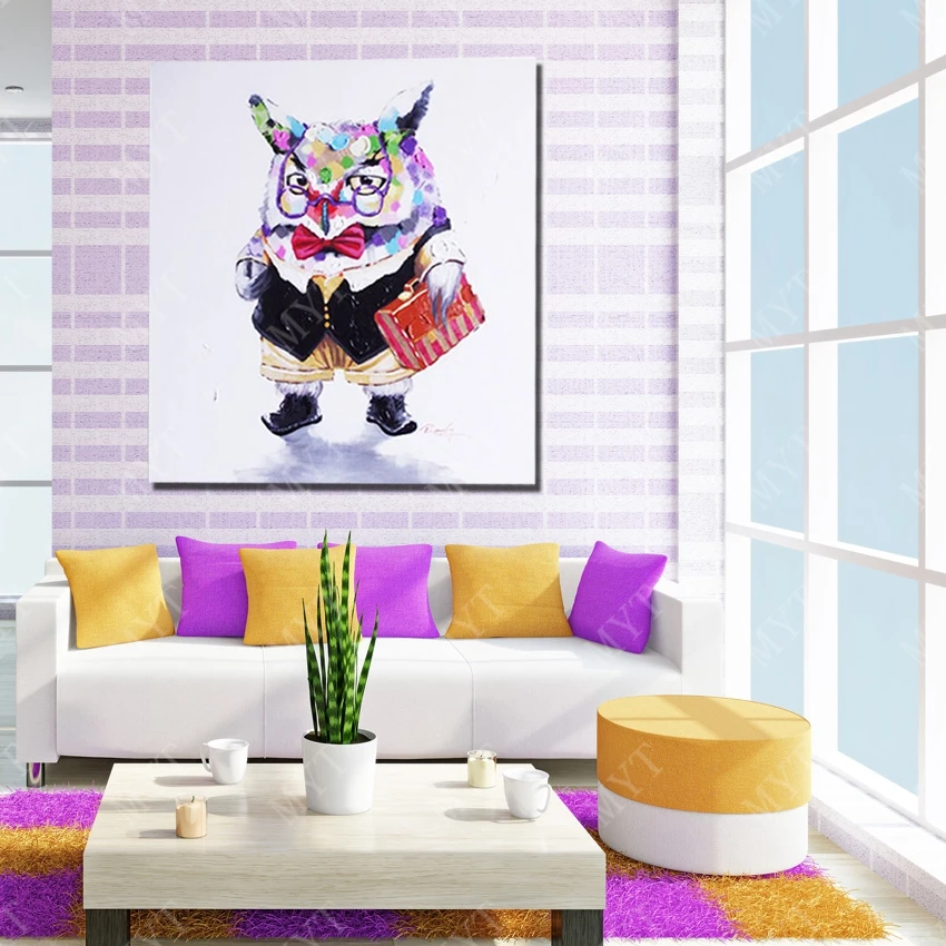 Абстрактные животные мультфильм холст картины маслом дешевая цена ткань