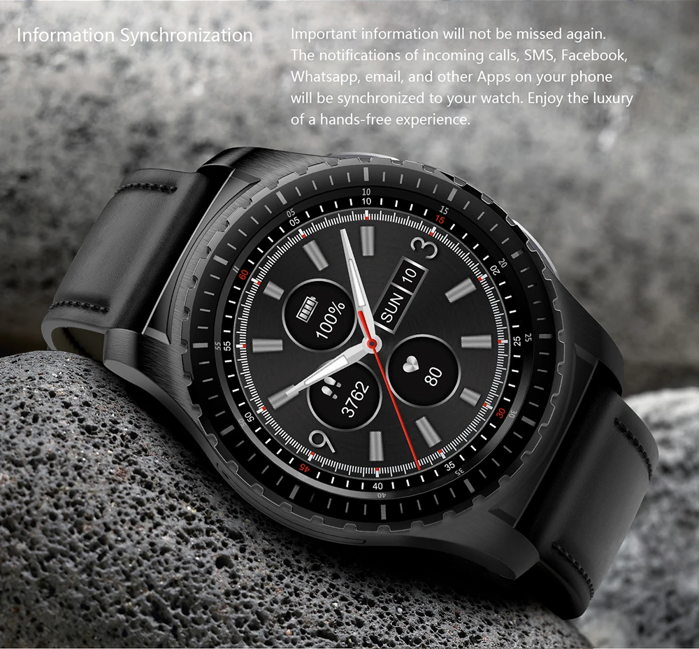 Монитор сердечного ритма KW28 pk LES2 Полный Круглый ips SmartWatch MTK2502 Смарт-часы для IOS android samsung gear S3 часы
