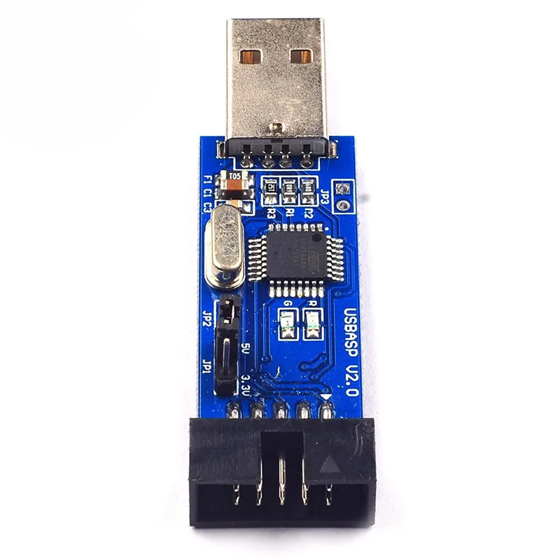 Новый Популярный 51 программный адаптер AVR USBASP 10 Pin кабель USB ATMEGA8|Адаптеры карт