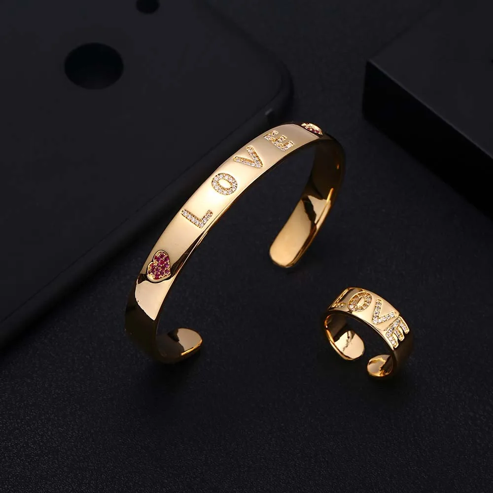 JaneKelly новые модные буквы формы золотые ювелирные изделия браслеты для женщин erkek