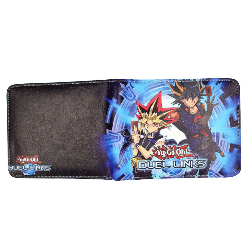 Yu Gi Oh бумажник мужской короткий кошелек кредитница кошельки|Мужские кошельки| |