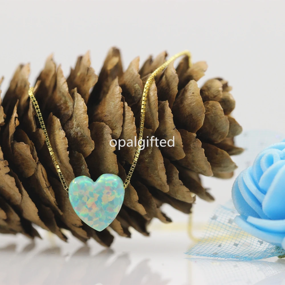 (1 шт./лот) Бесплатная доставка 10 мм горячая Распродажа ожерелье с зеленым сердцем