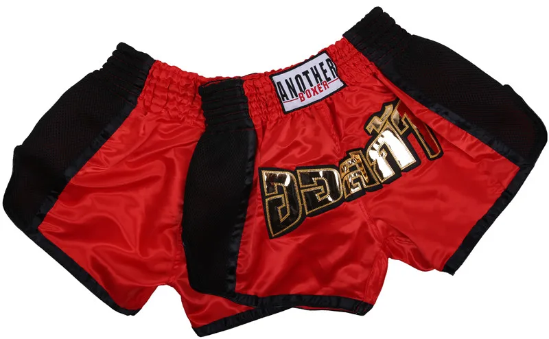 Мужские дышащие боксерские шорты MMA muay, спортивные дышащие шорты Sanda, одежда тайская, детские шорты для кикбоксинга
