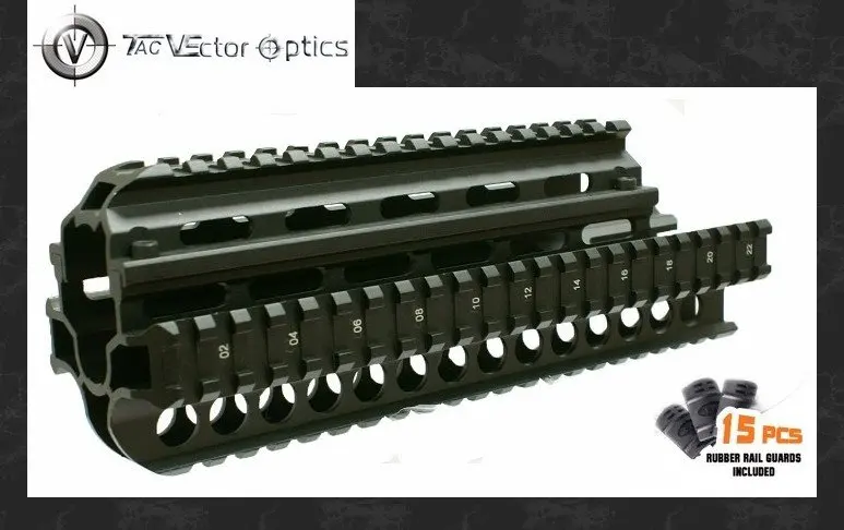Бесплатная доставка VO SAIGA 7 62X39 Тактический Picatinny Handguard Quad Rail System короткое