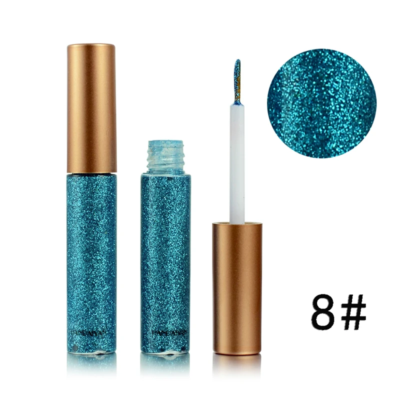 08 Бренд handaiyan много цветов блестящая подводка для глаз Косметика Сияющий Блеск жидкая подводка для глаз стойкие карандаши TSLM1 - Цвет: 08