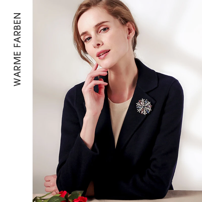 Женская Брошь в виде снежинки брошь свитера с кристаллами подарок для женщин