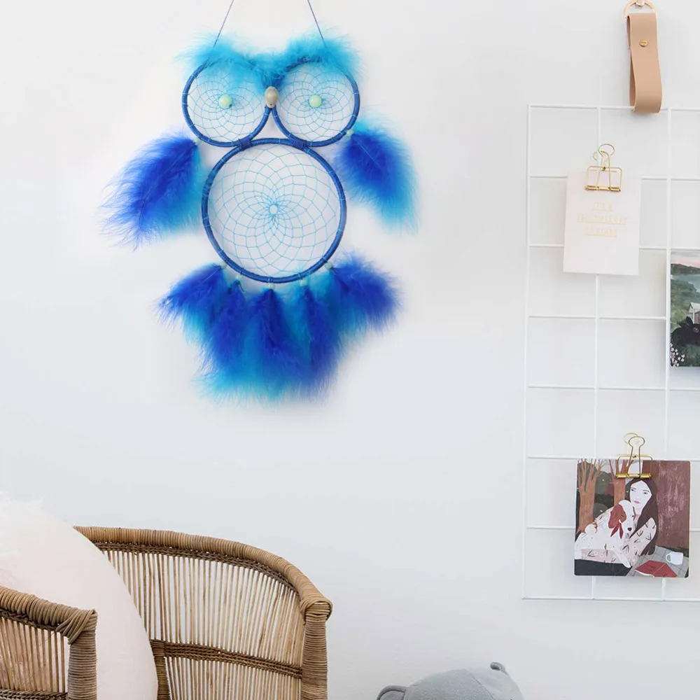 OurWarm Boho Ловец снов домашнее подвесное украшение Дешевое украшение Лунная Сова Единорог Ловец снов свадебный подарок для гостей
