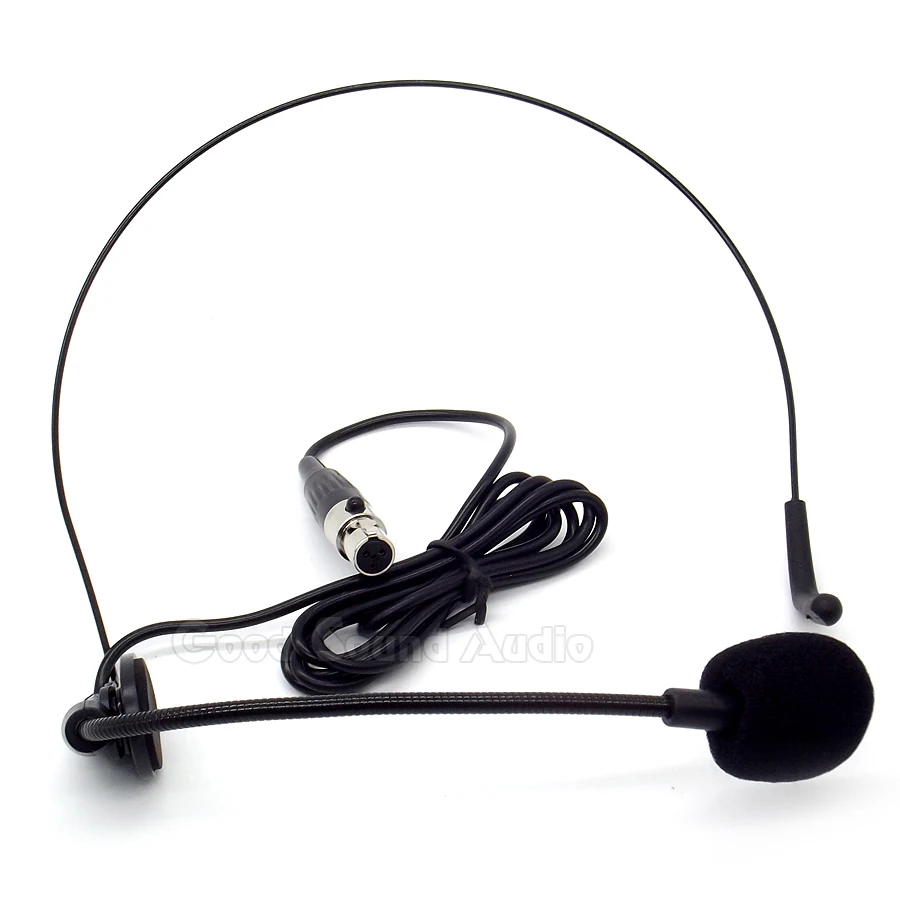 Мини XLR 4 контактный разъем проводной головной конденсаторный микрофон гарнитура