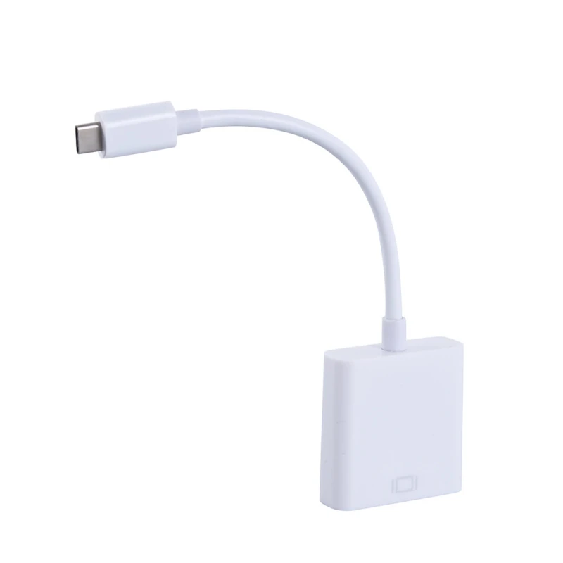 USB C к DVI 3 1 конвертер Тип Женский дисплей адаптер Поддержка 1080P видео кабель для Apple