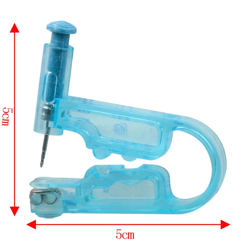 

2pcs Disposable Sterile Ear Piercing Unit Cartilage Tragus Helix Piercing Gun Tool Kit Build In Steel Stud Earring Star Ball