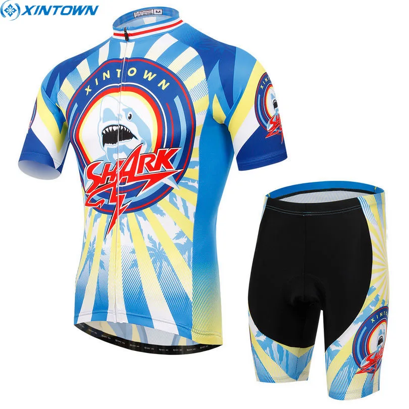 

XINTOWN команда мужская одежда Велоспорт Джерси Велосипед Ropa Ciclismo короткий рукав комбинезон шорты комплекты летняя велосипедная одежда