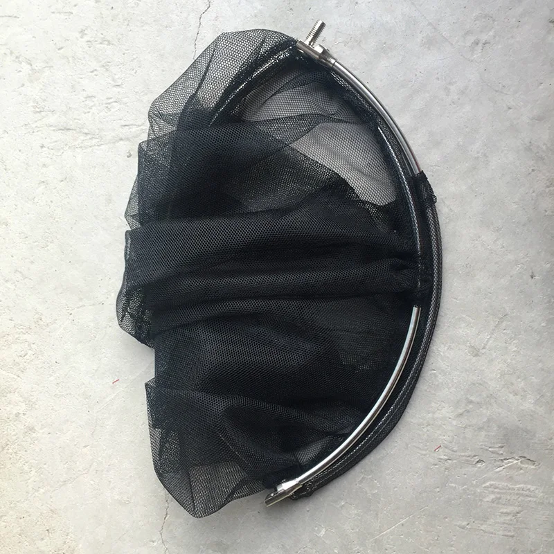 1PCS Round Landing Net Head Spare with 8mm Male Thread Mesh Diameter 40/50cm for Option Bank Rock Carp Fishing | Спорт и развлечения