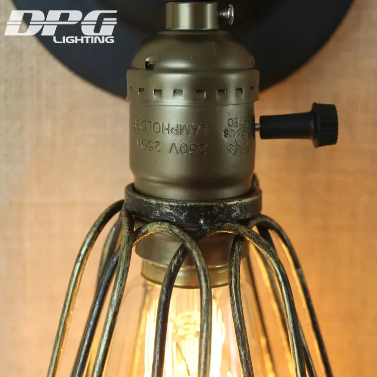 Настенный промышленный светильник кантри винтажный Led Лофт антикварные длинные