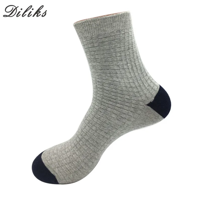 Dilks мужские хлопковые носки высокие классические цветные деловые весенние