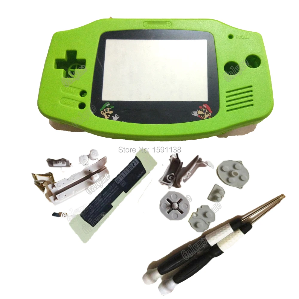 Новинка игровой корпус цвета зеленого яблока Repir подходит для консоли NintendoGBA