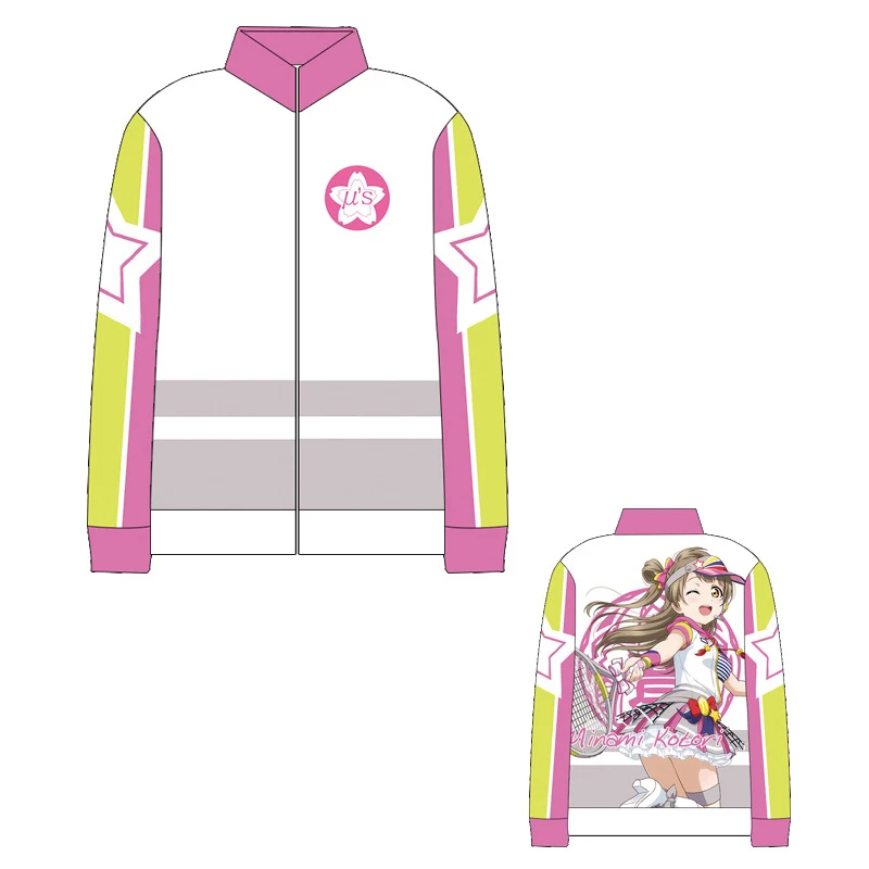 LoveLive! U's Hoshizora Rin Cosplay Costume Love Live толстовка с капюшоном для мужчин и женщин весна