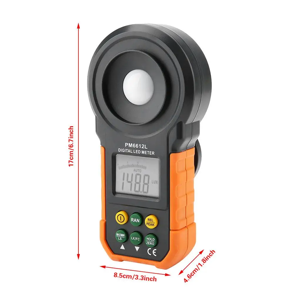 Светильник PEAKMETER для фотосъемки, люминометр PM6612/PM6612L 200, 000Lux, высокоточный цифровой фотометр, спектрометр