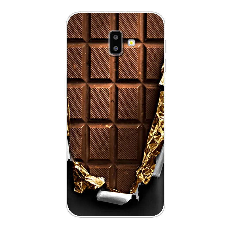 Цвет: желтый Чехол J6plus Capas для samsung J6 Plus, силиконовый мягкий чехол из ТПУ с принтом для samsung Galaxy J6 Plus J 6 Plus J610 J610F J6+ чехол - Цвет: Цвет: желтый
