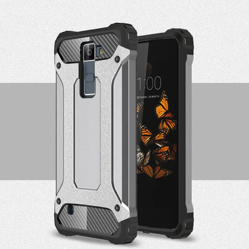 Coque 5.0For Lg K8 чехол для Lg K8 Lte Dual Core 4G Phoenix 2 Escape 3 K350n K350 K371 телефона чехол-лента на заднюю панель - Цвет: Silver Gray
