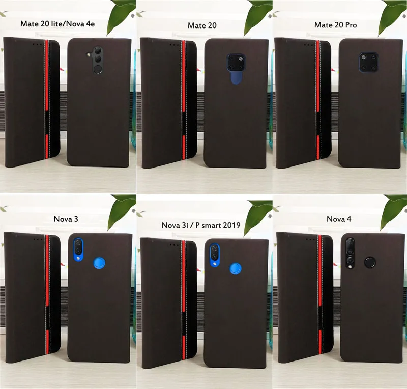 case For huawei mate 10 20 p20 p30 lite nova 2i 4 3e 3 3i 4e pro p smart plus 2019 Back Cover Flip pu Leather Case Coque | Мобильные