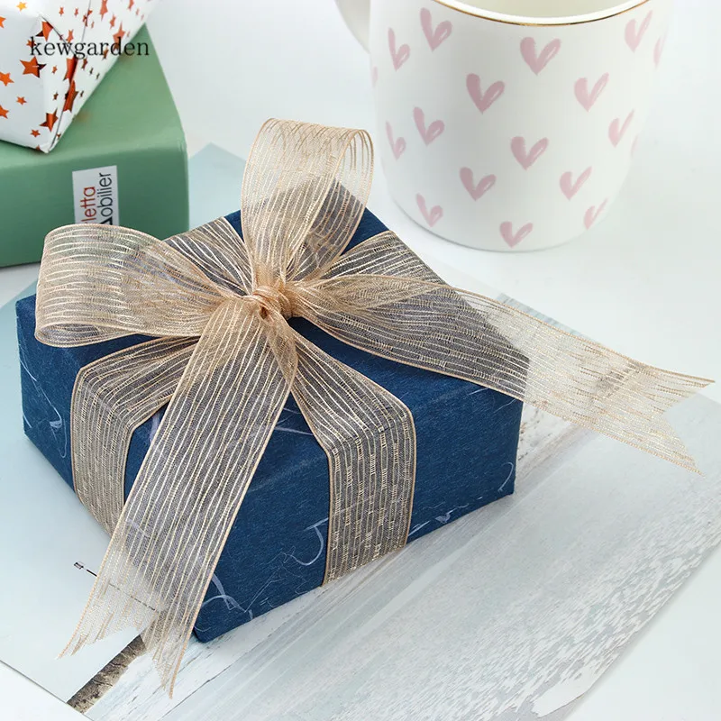 Kewgarden вручную изготовленная лента 1 &quot1 5&quot 25 мм 40 из органзы DIY бант в качестве